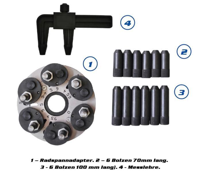 FRR QUICK Radspannadapter f&uuml;r umgekehrt montierte und Kunstsstoff verkleidete R&auml;der