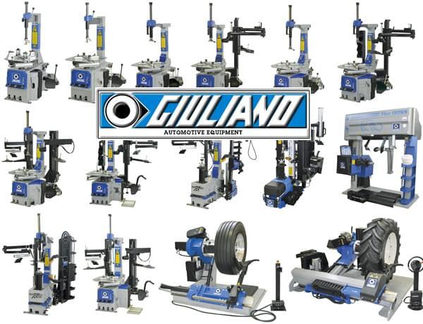 2014 Giuliano Industrial tire changers range