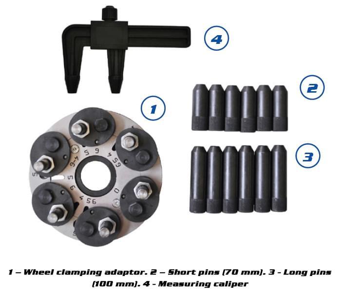 FRR QUICK Wheel clamping adaptor for reverse mounted and plastic clad wheels