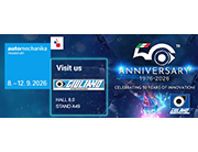 Giuliano 50th-anniversary logo and Automechanika logo, showing Hall 8, Stand A49, and the dates for Automechanika 2026: 8&ndash;12 September 2026
