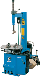 Semiautomatic tyre changer with sidewards moving arm Maxi